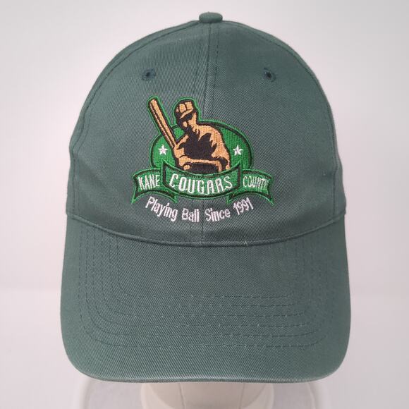 Kane Cougars Country Paying Ball Since 1991 Snapback Cap Green OS LOGOS UNLTD - Picture 2 of 9